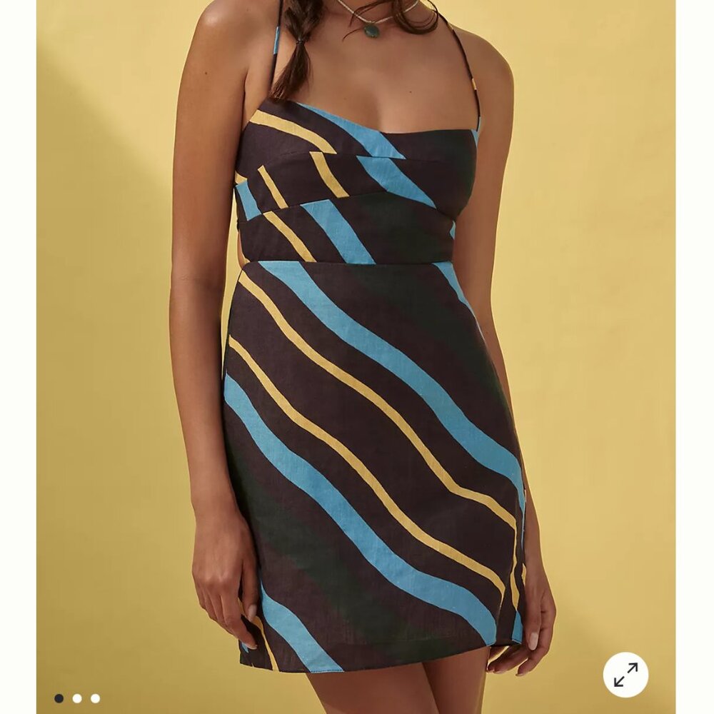 Cala de la Cruz Tere Linen Mini Dress